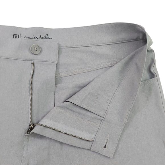 Travis Mathew Golf Pants Mens 34x32 Light Gray Straight Leg Comfort Performance - Picture 4 of 11